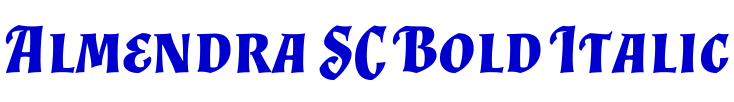 Almendra SC Bold Italic fonte